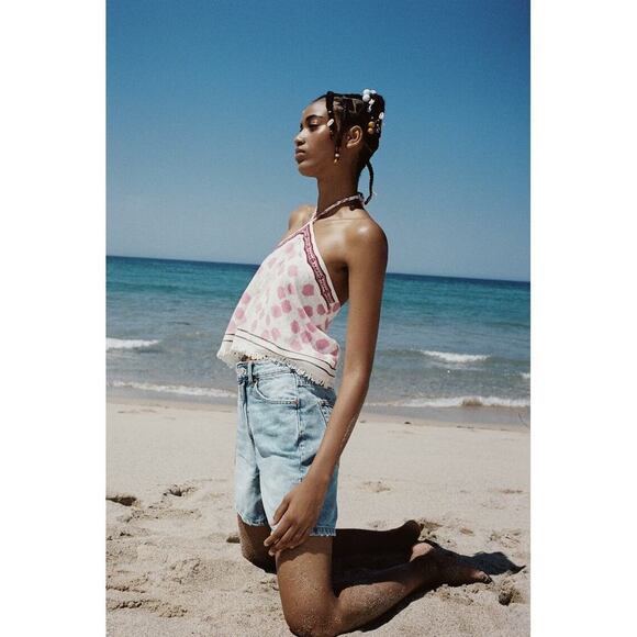 MID-RISE REGULAR FIT TRF SHORTS - Picture 5 of 9